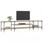 Preview: TV-Schrank Sonoma-Eiche 201x35x45 cm Holzwerkstoff & Eisen