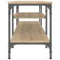 Preview: TV-Schrank Sonoma-Eiche 201x35x45 cm Holzwerkstoff & Eisen