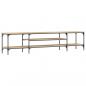 Preview: TV-Schrank Sonoma-Eiche 201x35x45 cm Holzwerkstoff & Eisen