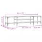 Preview: TV-Schrank Sonoma-Eiche 201x35x45 cm Holzwerkstoff & Eisen