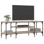 Preview: TV-Schrank Sonoma-Eiche 121x35x45 cm Holzwerkstoff & Eisen