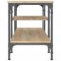 Preview: TV-Schrank Sonoma-Eiche 121x35x45 cm Holzwerkstoff & Eisen