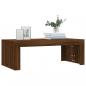 Preview: Couchtisch Braun Eichen-Optik 102x50x36 cm Holzwerkstoff