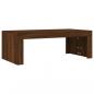 Preview: Couchtisch Braun Eichen-Optik 102x50x36 cm Holzwerkstoff