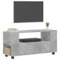 Preview: TV-Schrank Betongrau 102x34,5x43 cm Holzwerkstoff