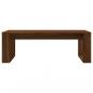 Preview: Couchtisch Braun Eichen-Optik 102x50x35 cm Holzwerkstoff