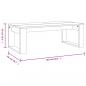 Preview: Couchtisch Braun Eichen-Optik 102x50x35 cm Holzwerkstoff