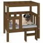 Preview: Hundebett Honigbraun 65,5x43x70 cm Massivholz Kiefer