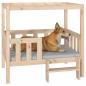 Preview: Hundebett 95,5x73,5x90 cm Massivholz Kiefer