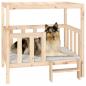 Preview: Hundebett 105,5x83,5x100 cm Massivholz Kiefer