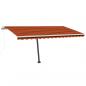 Preview: Standmarkise Automatisch 450x350 cm Orange/Braun