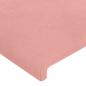 Preview: Kopfteile 2 Stk. Rosa 100x5x78/88 cm Samt