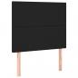 Preview: Kopfteile 2 Stk. Schwarz 90x5x78/88 cm Kunstleder