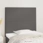 Preview: ARDEBO.de - Kopfteile 2 Stk. Grau 90x5x78/88 cm Kunstleder