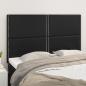 Preview: ARDEBO.de - Kopfteile 4 Stk. Schwarz 72x5x78/88 cm Kunstleder