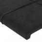 Preview: Kopfteile 4 Stk. Schwarz 90x5x78/88 cm Samt