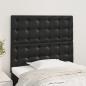 Preview: ARDEBO.de - Kopfteile 2 Stk. Schwarz 90x5x78/88 cm Kunstleder