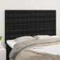 Preview: ARDEBO.de - Kopfteile 4 Stk. Schwarz 72x5x78/88 cm Kunstleder