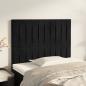 Preview: ARDEBO.de - Kopfteile 2 Stk. Schwarz 80x5x78/88 cm Samt