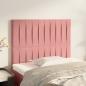 Preview: ARDEBO.de - Kopfteile 2 Stk. Rosa 80x5x78/88 cm Samt