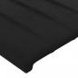 Preview: Kopfteile 2 Stk. Schwarz 100x5x78/88 cm Samt