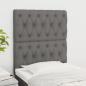 Preview: ARDEBO.de - Kopfteile 2 Stk. Dunkelgrau 80x7x78/88 cm Stoff