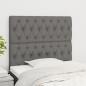 Preview: ARDEBO.de - Kopfteile 2 Stk. Dunkelgrau 90x7x78/88 cm Stoff