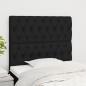 Preview: ARDEBO.de - Kopfteile 2 Stk. Schwarz 90x7x78/88 cm Stoff