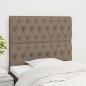 Preview: ARDEBO.de - Kopfteile 2 Stk. Taupe 100x7x78/88 cm Stoff