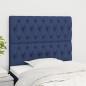 Preview: ARDEBO.de - Kopfteile 2 Stk. Blau 100x7x78/88 cm Stoff