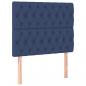 Preview: Kopfteile 2 Stk. Blau 100x7x78/88 cm Stoff