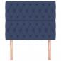 Preview: Kopfteile 2 Stk. Blau 100x7x78/88 cm Stoff