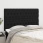 Preview: ARDEBO.de - Kopfteile 4 Stk. Schwarz 80x7x78/88 cm Stoff