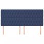 Preview: Kopfteile 4 Stk. Blau 100x7x78/88 cm Stoff