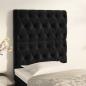 Preview: ARDEBO.de - Kopfteile 2 Stk. Schwarz 80x7x78/88 cm Samt