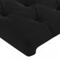 Preview: Kopfteile 2 Stk. Schwarz 90x7x78/88 cm Samt