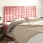 Preview: ARDEBO.de - Kopfteile 4 Stk. Rosa 100x5x78/88 cm Samt