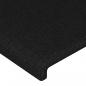 Preview: Kopfteil mit Ohren Schwarz 83x23x78/88 cm Stoff