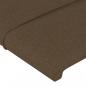 Preview: Kopfteil mit Ohren Dunkelbraun 83x23x78/88 cm Stoff