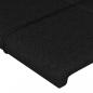 Preview: Kopfteil mit Ohren Schwarz 103x23x78/88 cm Stoff