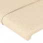 Preview: Kopfteil mit Ohren Creme 103x23x78/88 cm Stoff