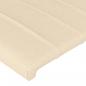 Preview: Kopfteil mit Ohren Creme 183x23x78/88 cm Stoff