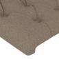 Preview: Kopfteil mit Ohren Taupe 93x23x78/88 cm Stoff