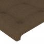 Preview: Kopfteil mit Ohren Dunkelbraun 83x23x78/88 cm Stoff