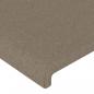 Preview: Kopfteil mit Ohren Taupe 93x23x118/128 cm Stoff