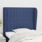 Preview: ARDEBO.de - Kopfteil mit Ohren Blau 93x23x118/128 cm Stoff