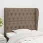 Preview: ARDEBO.de - Kopfteil mit Ohren Taupe 103x23x118/128 cm Stoff