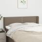 Preview: ARDEBO.de - Kopfteil mit Ohren Taupe 147x16x78/88 cm Stoff