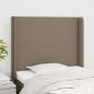 Preview: ARDEBO.de - Kopfteil mit Ohren Taupe 93x16x118/128 cm Stoff