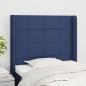 Preview: ARDEBO.de - Kopfteil mit Ohren Blau 93x16x118/128 cm Stoff